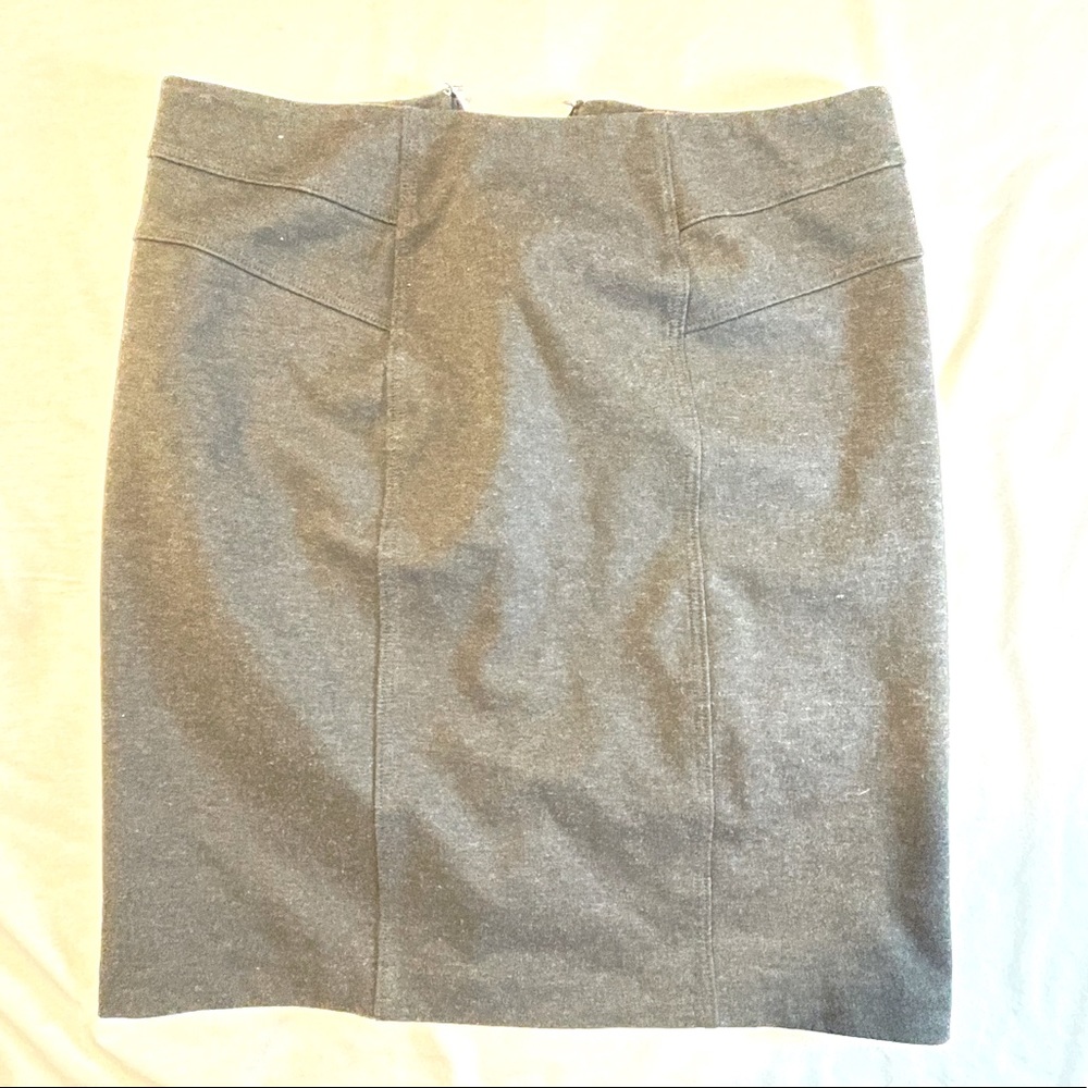 New York & Company Charcoal Gray Pencil Skirt Stretch